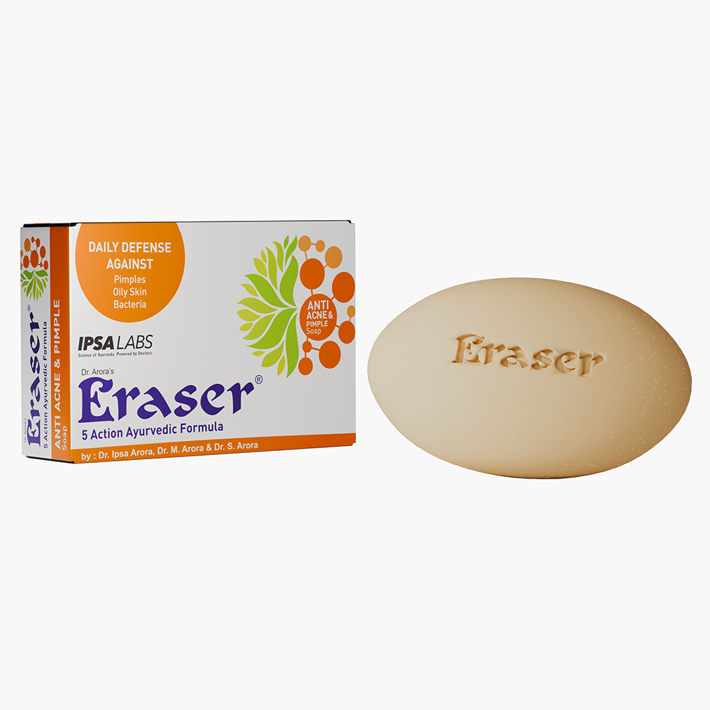 Eraser Ayurvedic Anti Acne & Pimple Soap - 75 GM - Image 2