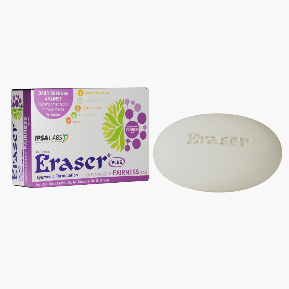 Eraser Plus Ayurvedic Anti Marks & Fairness Soap - 75 gm - Image 2